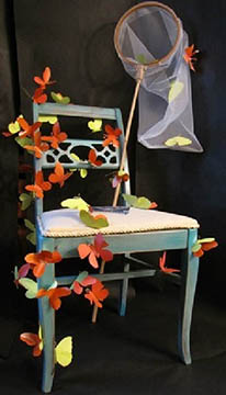 chair with butterflies