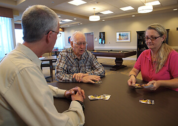 CCH The Legacy Living and Rehabilitation Center game room in Gillette, Wyoming 